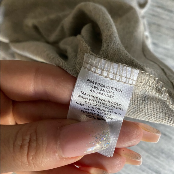 Cynthia Rowley | Women's V-Neck Long Sleeve Top - Picture 6 of 6